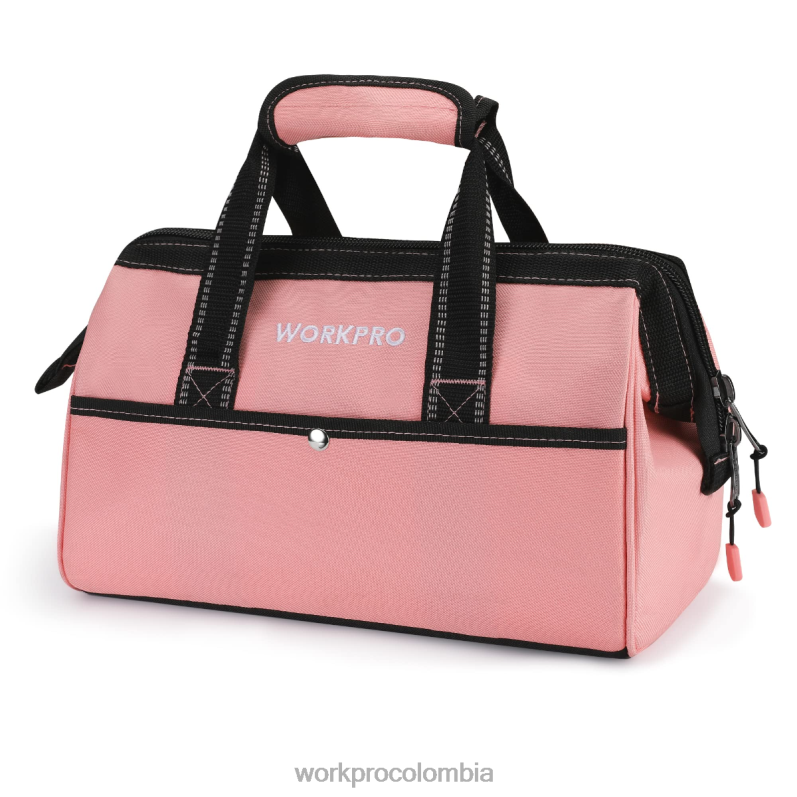 WORKPRO Bolsa de herramientas de 13 pulgadas, bolsas de almacenamiento de herramientas de tela suave JP02P29 almacenamiento rosa