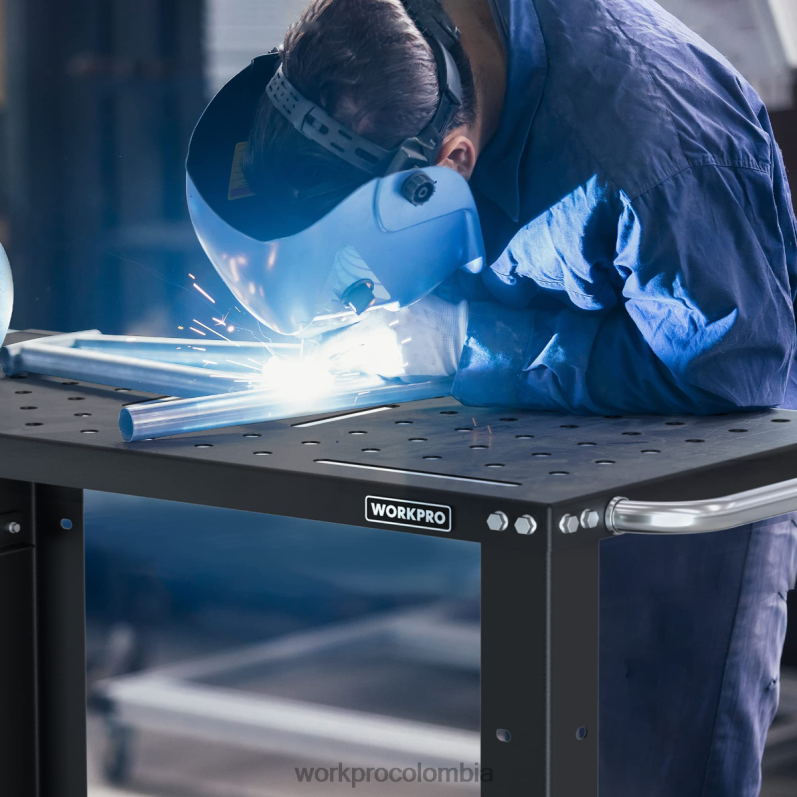 WORKPRO mesa de soldadura portátil, capacidad de carga de 1200 lbs, mesa de nitruración JP02P13 almacenamiento nuevo