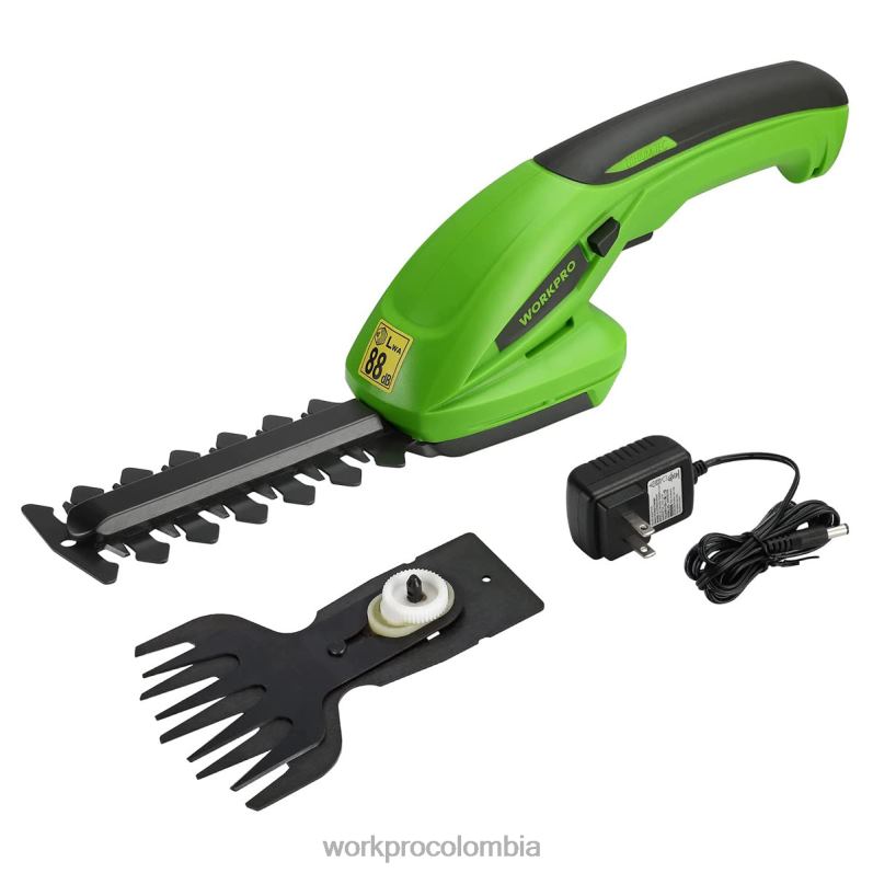 WORKPRO Cortasetos de mano 2 en 1, cortador de césped eléctrico de 7,2 v, tijeras para setos/cortador de césped JP02P294 herramienta moderno