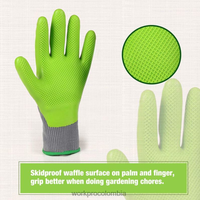 WORKPRO 6 pares de guantes de trabajo de jardín con palma recubierta de látex ecológico. JP02P275 herramienta útil