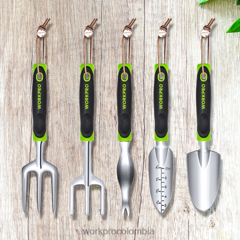 WORKPRO Juego de herramientas de jardín al aire libre de 5 piezas, regalos de trabajo de jardinería JP02P276 herramienta moderno