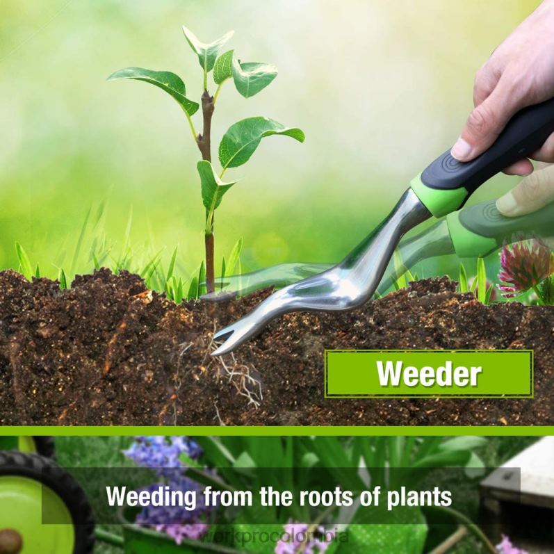 WORKPRO Juego de herramientas de jardín al aire libre de 5 piezas, regalos de trabajo de jardinería JP02P276 herramienta moderno