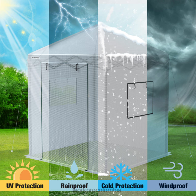 WORKPRO invernadero portátil sin cita previa JP02P279 herramienta moderno