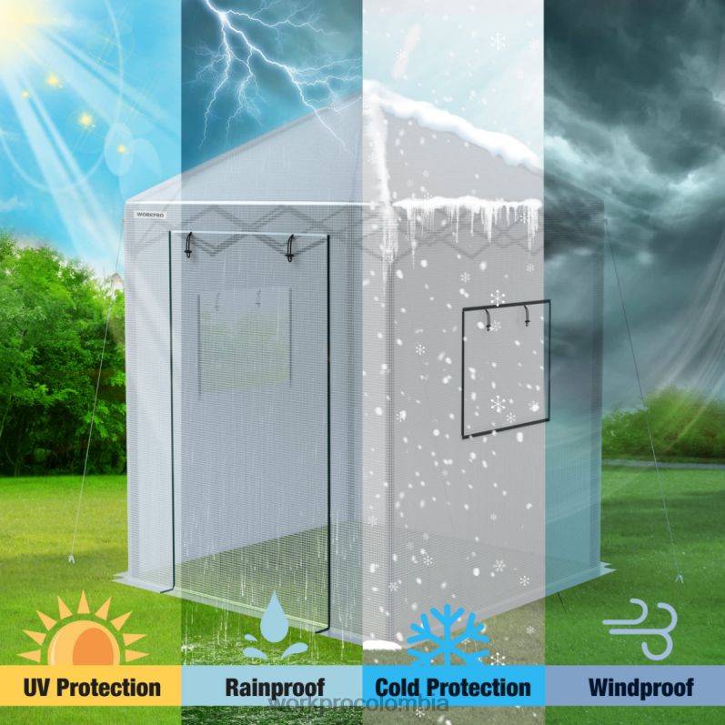 WORKPRO invernadero portátil sin cita previa JP02P289 herramienta útil