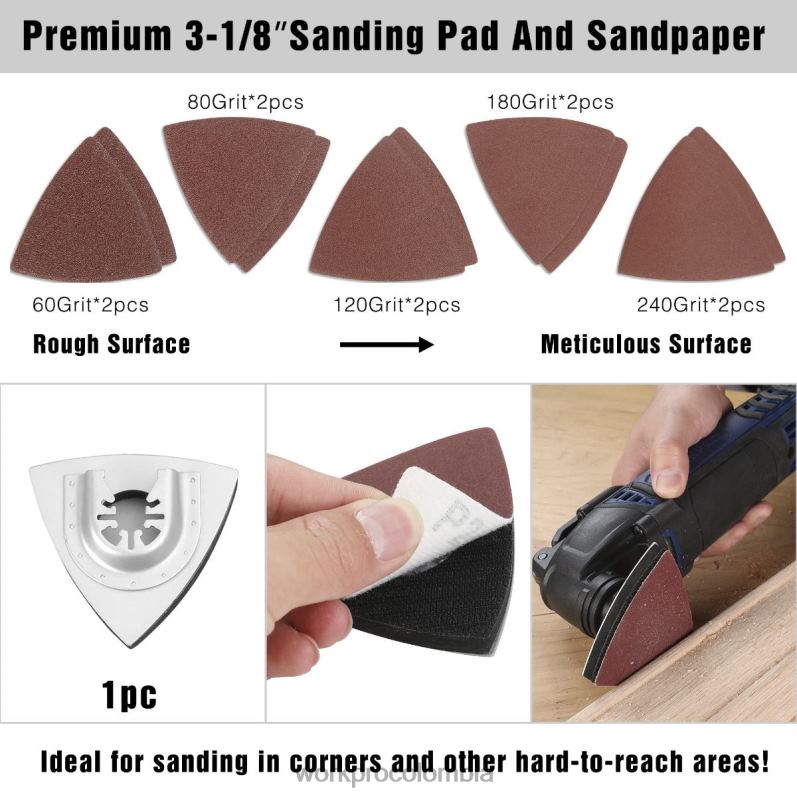 WORKPRO 25 hojas de sierra oscilantes, hoja de corte, accesorio multiherramienta universal para lijar, esmerilar y cortar JP02P200 herramienta moderno