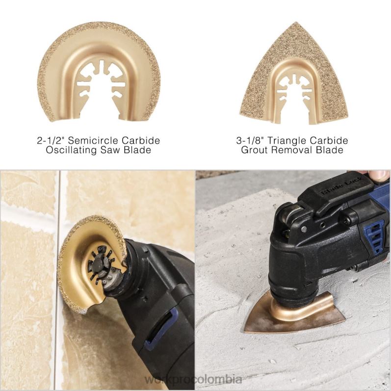 WORKPRO 25 hojas de sierra oscilantes, hoja de corte, accesorio multiherramienta universal para lijar, esmerilar y cortar JP02P200 herramienta moderno