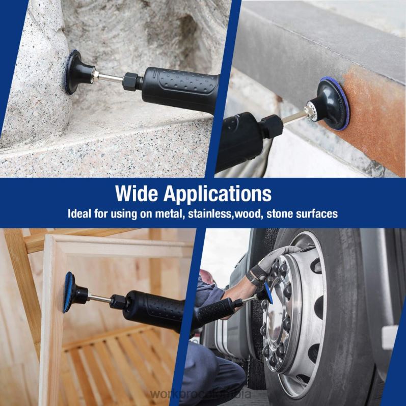 WORKPRO Juego de discos de lijado de 101 piezas, discos de 2 pulgadas con soporte de 1/4 de pulgada JP02P193 herramienta útil