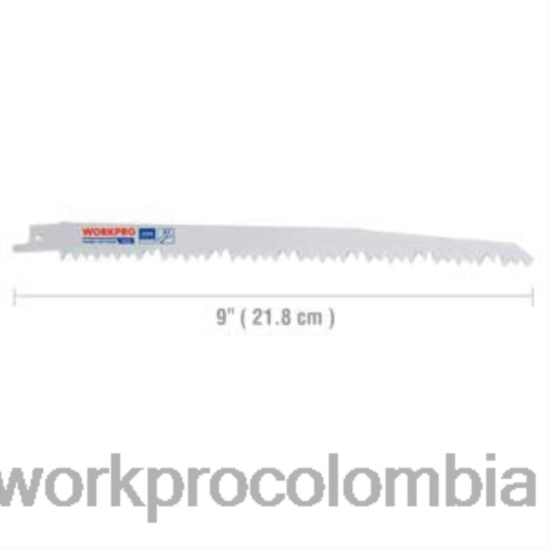 WORKPRO Juego de hojas de sierra recíproca para podar madera de 5 piezas de 9 pulgadas JP02P208 herramienta útil