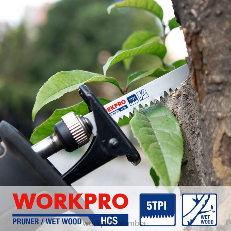 WORKPRO Juego de hojas de sierra recíproca para podar madera de 5 piezas de 9 pulgadas JP02P208 herramienta útil