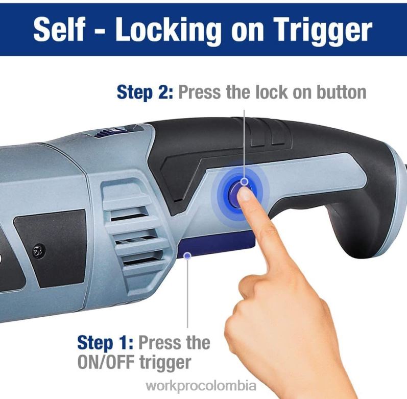 WORKPRO Pulidora con mango desmontable y accesorios JP02P231 herramienta útil