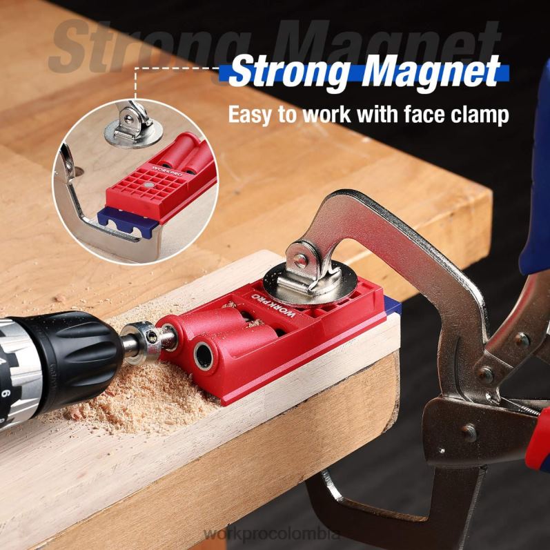 WORKPRO Tapones de plástico, destornillador cuadrado grueso, kit de plantilla para orificios de bolsillo JP02P201 herramienta moderno