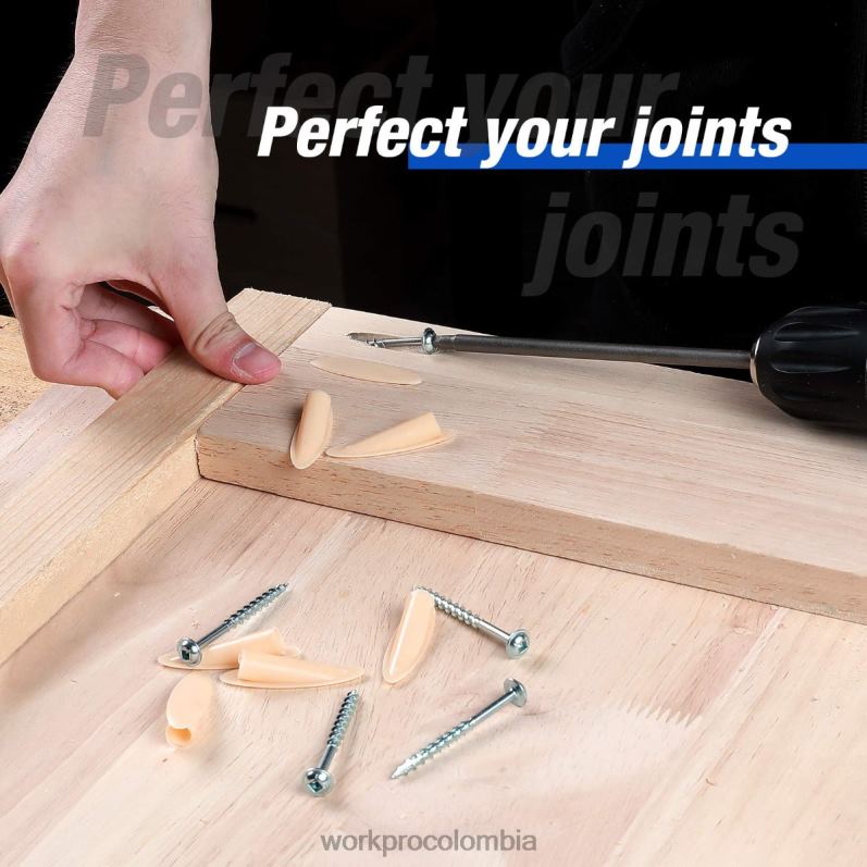 WORKPRO Tapones de plástico, destornillador cuadrado grueso, kit de plantilla para orificios de bolsillo JP02P201 herramienta moderno