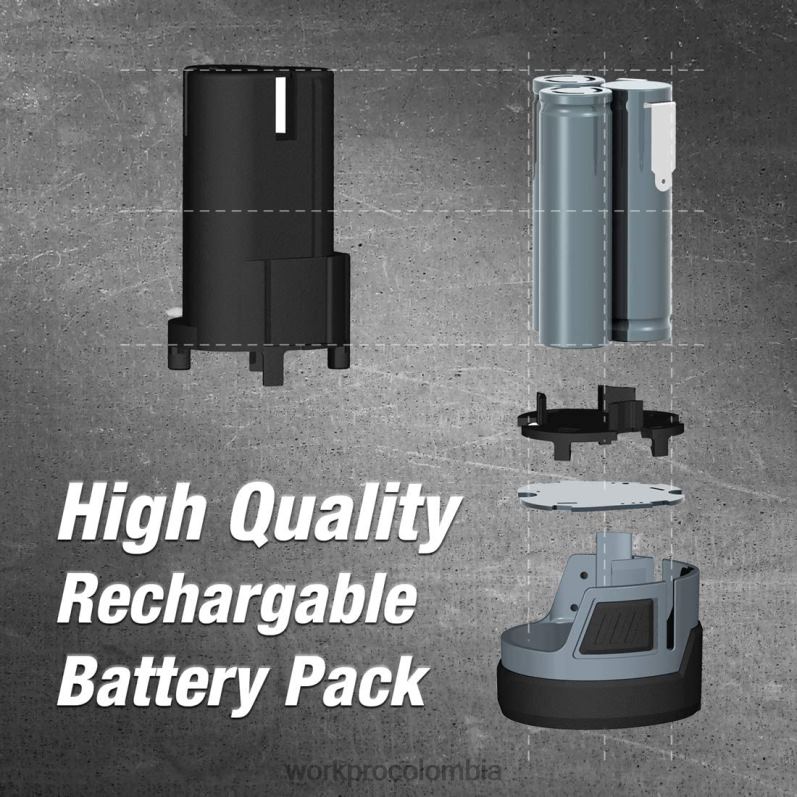 WORKPRO Paquete de baterías de iones de litio de 12v 2.0ah JP02P224 herramienta útil