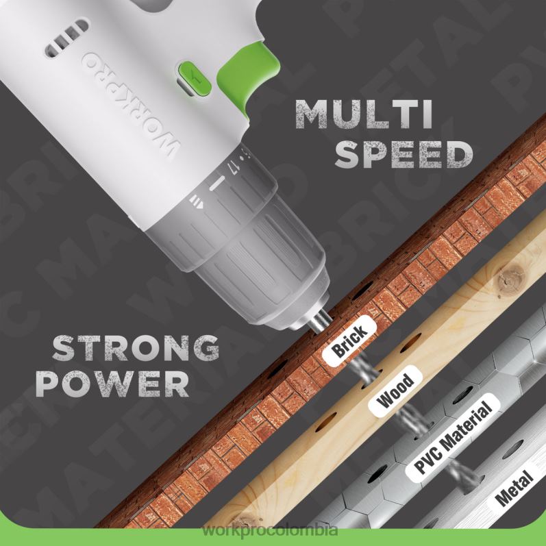 WORKPRO Juego de taladro y destornillador inalámbrico de 12 V con 6 puntas, portabrocas sin llave de 3/8 de pulgada, velocidad variable, configuración de 18 toques JP02P175 herramienta rosa/blanco