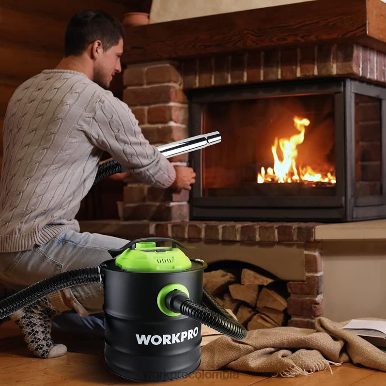 WORKPRO Aspiradora de cenizas de 5,2 galones, aspiradora de cenizas de 5,5 caballos de fuerza máxima con filtro hepa JP02P212 herramienta útil