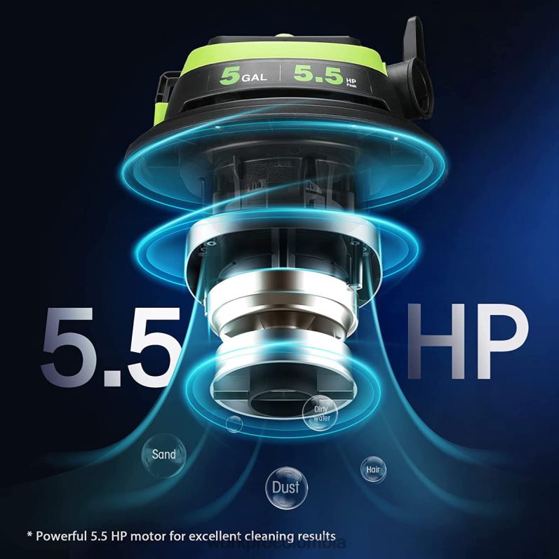 WORKPRO Aspiradora de taller de 5 galones, aspiradora de taller de 5,5 caballos de fuerza máxima con filtro hepa, manguera y accesorios JP02P214 herramienta moderno