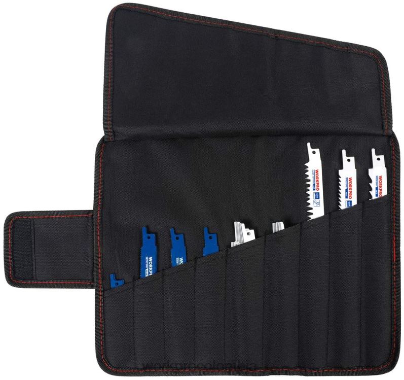 WORKPRO Juego de 32 hojas de sierra alternativa con bolsa organizadora JP02P138 herramienta útil