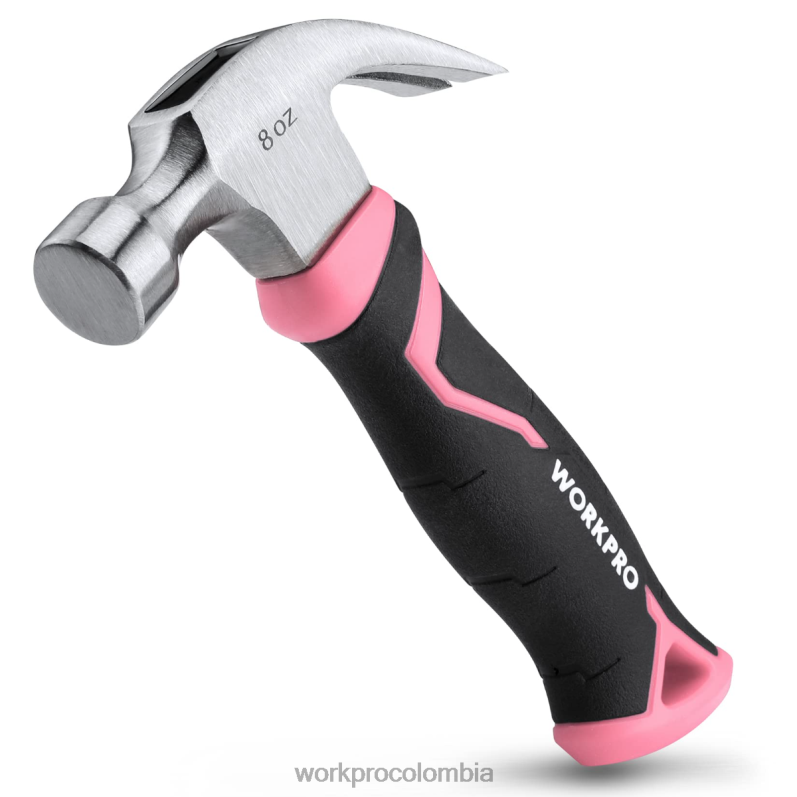 WORKPRO Martillo de garra de 8 oz con mango de fibra de vidrio JP02P254 herramienta útil