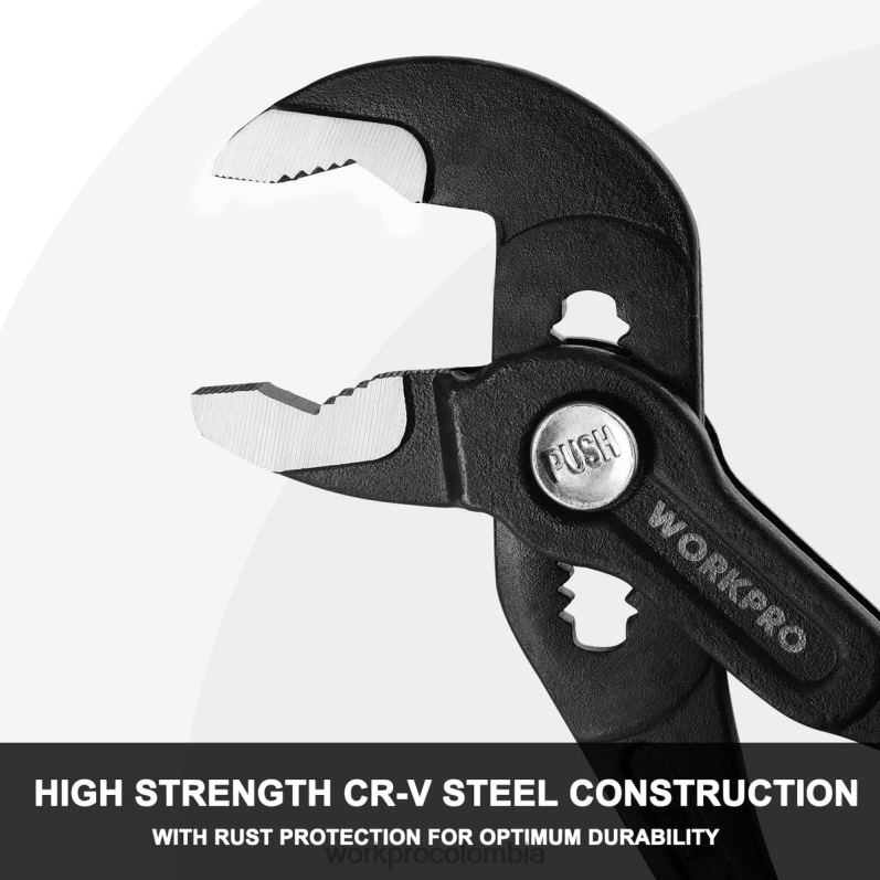WORKPRO Alicates para juntas ranuradas con agarre cómodo. JP02P71 herramienta útil