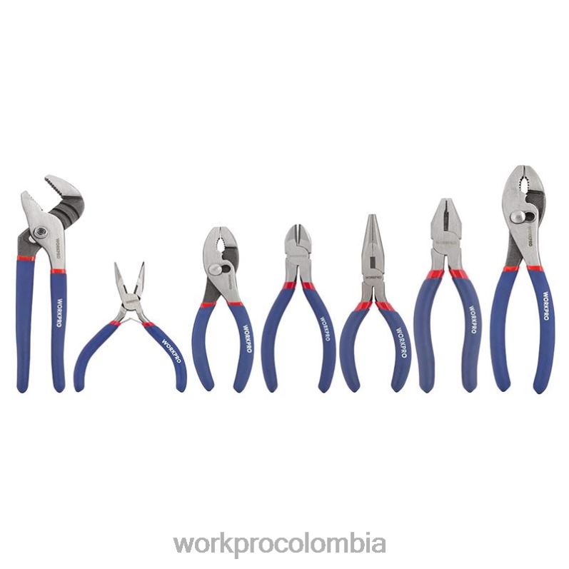 WORKPRO Juego de alicates multifunción de 7 piezas para bricolaje y uso doméstico. JP02P63 herramienta nuevo