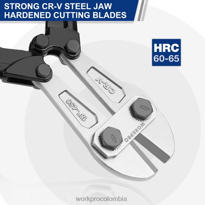 WORKPRO Cortador de pernos de 14/18 pulgadas, mango trimaterial con agarre cómodo JP02P156 herramienta nuevo
