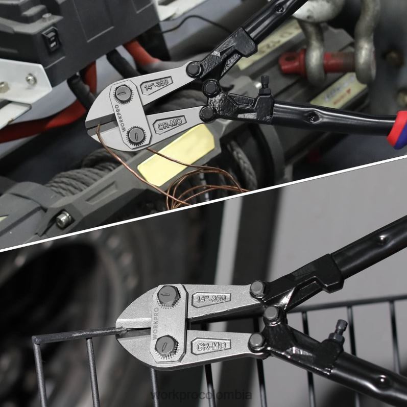 WORKPRO Cortador de pernos de 14/18 pulgadas, mango trimaterial con agarre cómodo JP02P156 herramienta nuevo