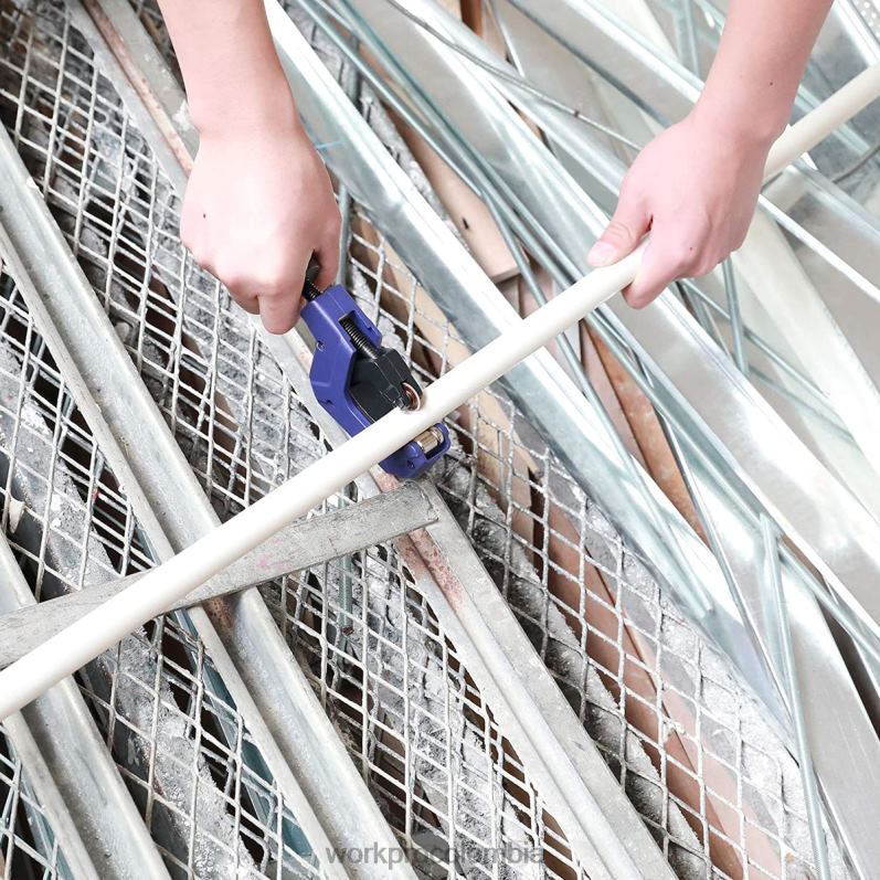 WORKPRO Cortador de tubos, cortador de tubos de 1/8 a 1-1/8 pulgadas, cortador de tubos de alta resistencia para tubos finos de aluminio, PVC y cobre JP02P153 herramienta útil