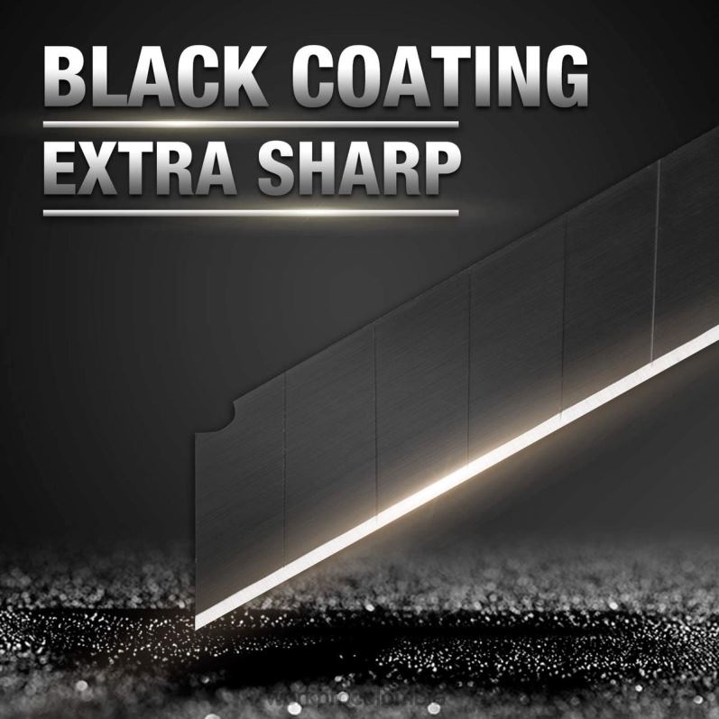 WORKPRO Cuchillas desmontables de 18 mm La cuchilla de repuesto de acero sk5 se adapta al paquete de 100 JP02P53 herramienta útil