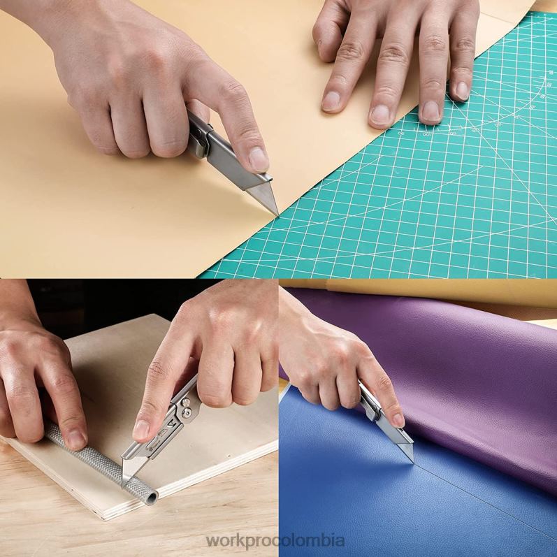 WORKPRO navaja multiusos de bolsillo plegable de cambio rápido mini navaja plegable de acero inoxidable con clip para cinturón JP02P47 herramienta nuevo