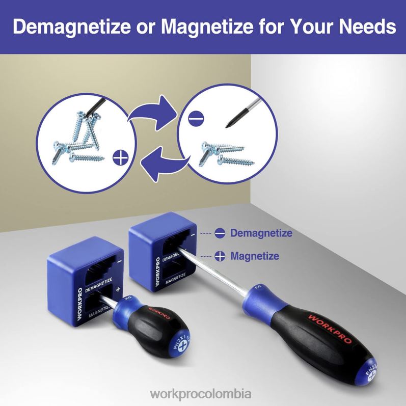 WORKPRO Juego de destornilladores magnéticos, 16 piezas de destornilladores de precisión Phillips ranurados Torx con magnetizador. JP02P98 herramienta nuevo