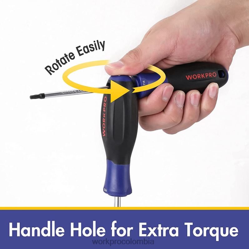WORKPRO Juego de destornilladores magnéticos de 12 piezas con organizador plano para reparación de mecánica doméstica industrial JP02P99 herramienta nuevo