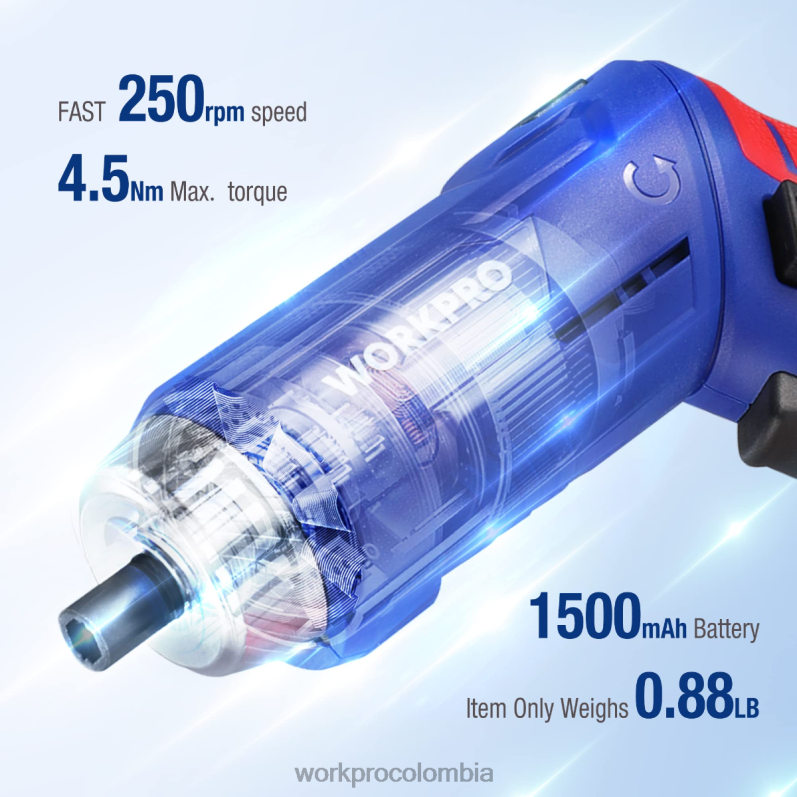 WORKPRO Kit de herramientas para el hogar general de 18 piezas. JP02P102 herramienta rosado azul