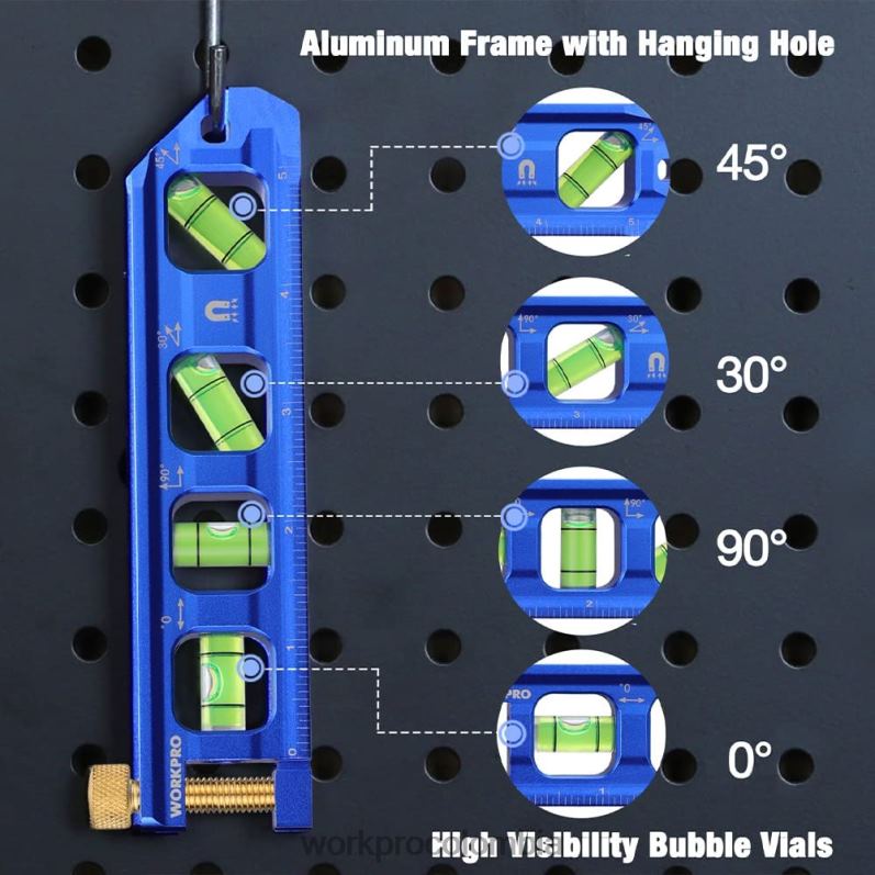 WORKPRO Nivel de flexión de conductos de 6,3 pulgadas. JP02P108 herramienta útil