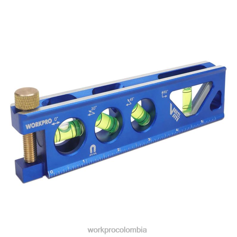 WORKPRO Nivel de torpedo de construcción de aleación de aluminio de 6-1/2 pulgadas. JP02P110 herramienta útil