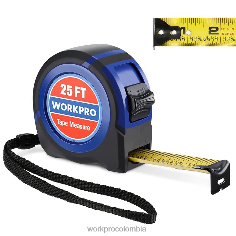 WORKPRO cinta métrica 25 pies JP02P112 herramienta útil
