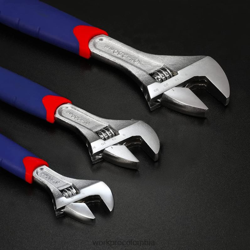 WORKPRO Juego de llaves ajustables de 3 piezas JP02P83 herramienta moderno