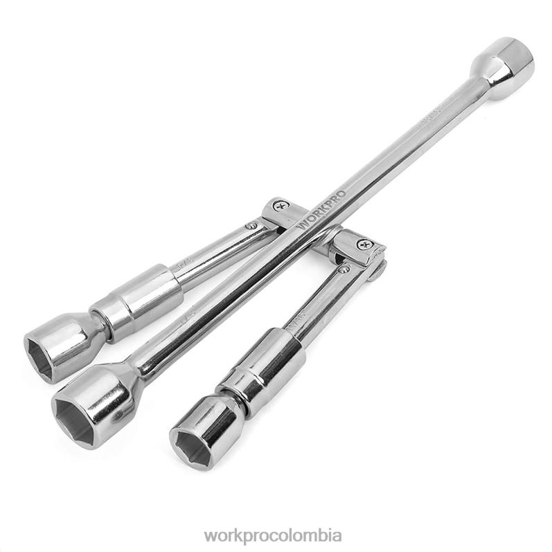 WORKPRO Llave cruzada de 4 vías con orejeta plegable universal de 14 pulgadas JP02P90 herramienta útil