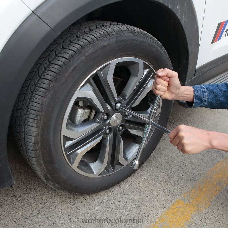 WORKPRO Llave cruzada de 4 vías con orejeta plegable universal de 14 pulgadas JP02P90 herramienta útil