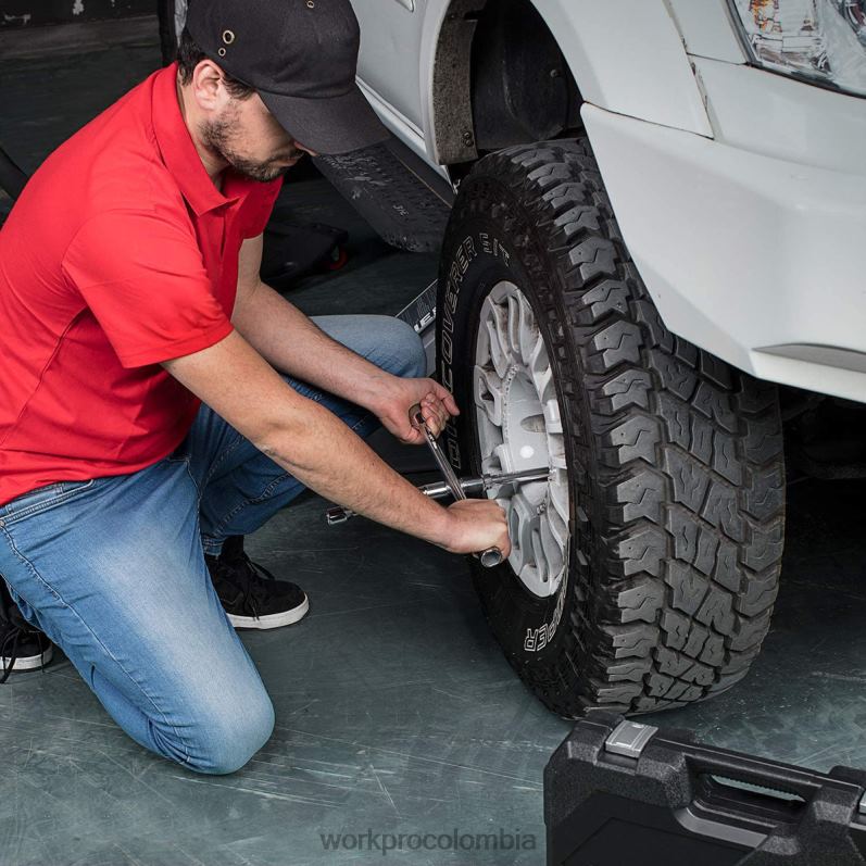 WORKPRO Llave cruzada de 4 vías con orejeta plegable universal de 14 pulgadas JP02P90 herramienta útil