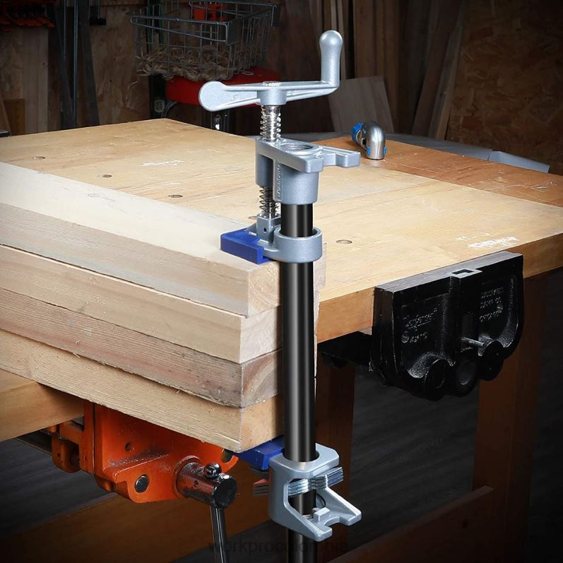 WORKPRO Abrazaderas de tubo de 2 piezas, abrazaderas de tubo livianas de fundición a presión de aluminio JP02P124 herramienta negro