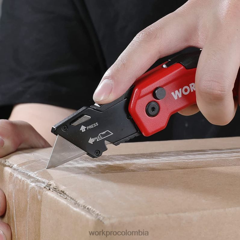 WORKPRO Cuchillas para cuchillos multiusos, recambios de cuchillas para cortadores de cajas de acero sk5, tamaño estándar con dispensador individual, paquete de 50 JP02P55 herramienta moderno