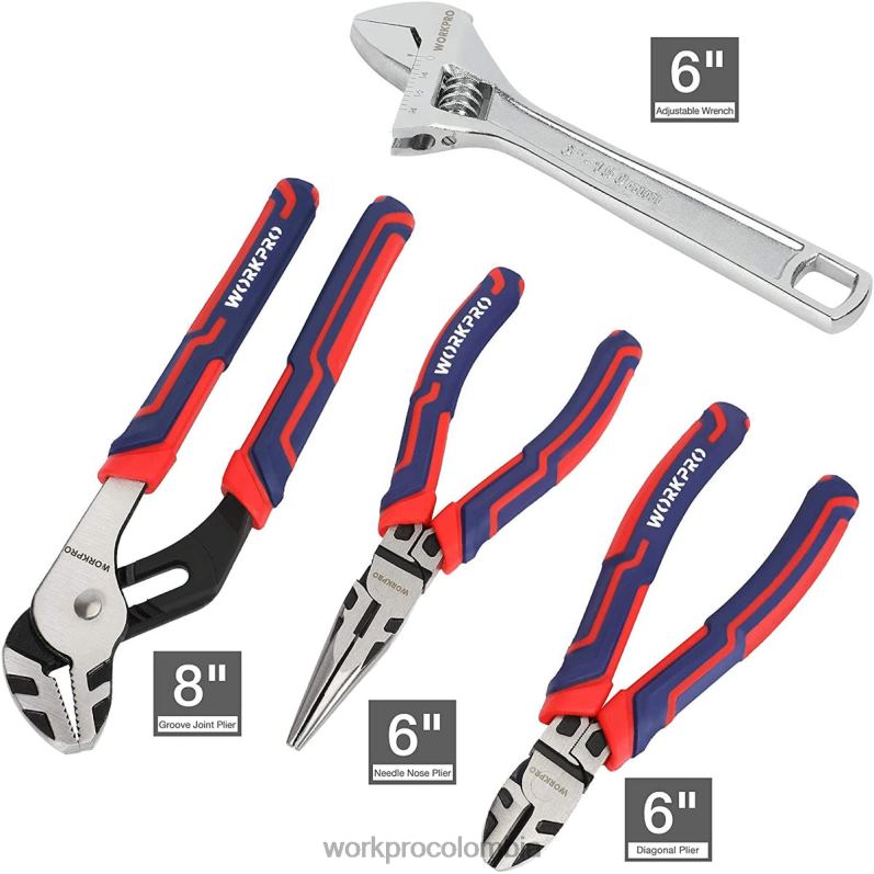 WORKPRO Juego de herramientas mecánicas de 87 piezas, kit de herramientas manuales con caja de herramientas de almacenamiento JP02P305 herramienta moderno