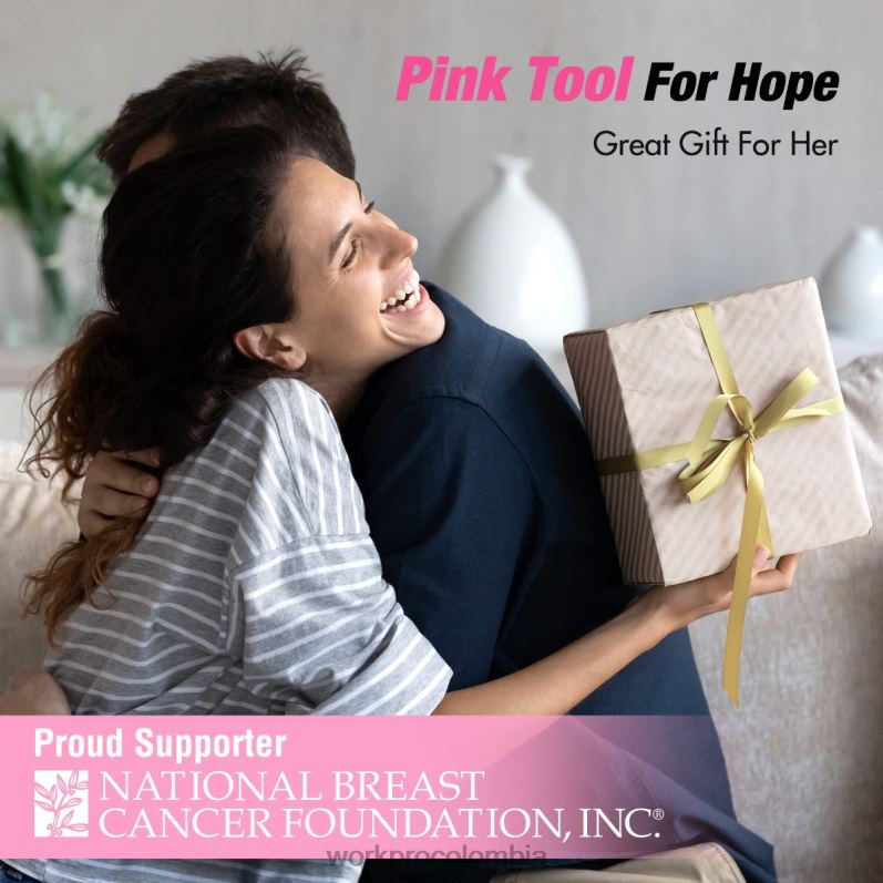 WORKPRO Kit combinado de taladro inalámbrico de 157 piezas con iones de litio inalámbricos de 20 V JP02P259 herramienta rosa/gris